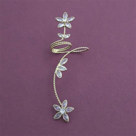 Indo Western Classic Ring With Mehndi Plating Gold Plating Rhodium Plating
