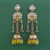 Indo Western Jhumki With Mehndi Plated
