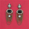 Indo Western Classic Earring With Mehndi Plated