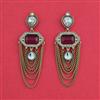 Indo Western Classic Earring With Mehndi Plated