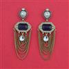 Indo Western Classic Earring With Mehndi Plated