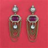 Indo Western Classic Earring With Mehndi Plated