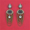 Indo Western Classic Earring With Mehndi Plated