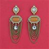 Indo Western Classic Earring With Mehndi Plated