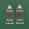 Indo Western Classic Earring With Mehndi Plated