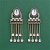 Indo Western Classic Earring With Mehndi Plated