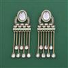 Indo Western Classic Earring With Mehndi Plated