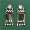 Indo Western Classic Earring With Mehndi Plated
