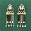 Indo Western Classic Earring With Mehndi Plated