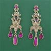 Indo Western Long Earring With Mehndi Plated
