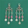 Indo Western Long Earring With Mehndi Plated