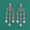 Indo Western Long Earring With Mehndi Plated