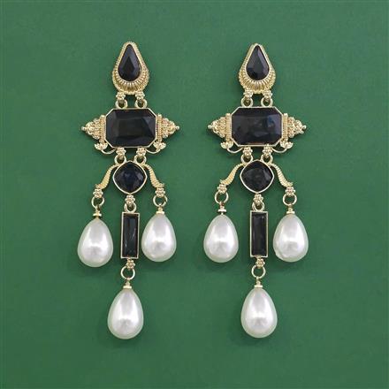 Indo Western Pearl Earring With Gold Plating