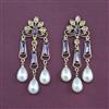 Indo Western Pearl Earring With Mehndi Plating