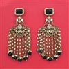 Indo Western Bandhai Earring With Mehndi Plating