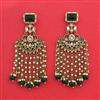 Indo Western Bandhai Earring With Mehndi Plating