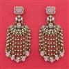Indo Western Bandhai Earring With Mehndi Plating