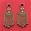Indo Western Bandhai Earring With Mehndi Plating