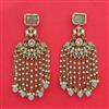 Indo Western Bandhai Earring With Mehndi Plating