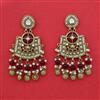 Indo Western Moti Earring With Mehndi Plating