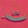 Indo Western Moti Necklace With Mehndi Plating