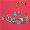 Indo Western Moti Necklace With Mehndi Plating