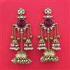 Indo Western Jhumki With Mehndi Plating