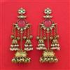 Indo Western Jhumki With Mehndi Plating