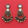 Indo Western Classic Earring With Mehndi Plating