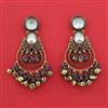Indo Western Classic Earring With Mehndi Plating