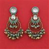 Indo Western Classic Earring With Mehndi Plating