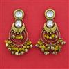 Indo Western Classic Earring With Mehndi Plating