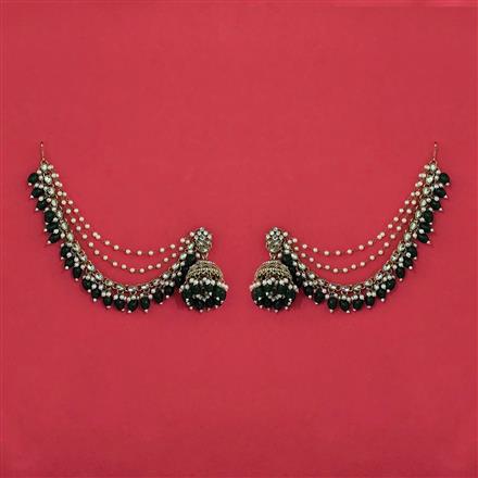 Indo Western Jhumki With Mehndi Plating