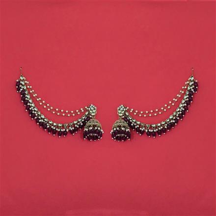 Indo Western Jhumki With Mehndi Plating