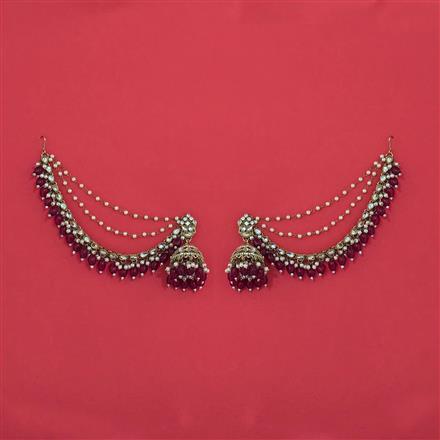 Indo Western Jhumki With Mehndi Plating