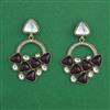 Indo Western Classic Earring With Mehndi Plating