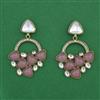 Indo Western Classic Earring With Mehndi Plating