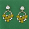 Indo Western Classic Earring With Mehndi Plating
