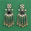 Indo Western Classic Earring With Mehndi Plating