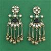 Indo Western Classic Earring With Mehndi Plating