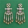 Indo Western Classic Earring With Mehndi Plating