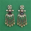 Indo Western Classic Earring With Mehndi Plating