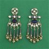 Indo Western Classic Earring With Mehndi Plating