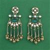 Indo Western Classic Earring With Mehndi Plating