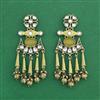 Indo Western Classic Earring With Mehndi Plating