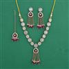 Indo Western Moti Necklace With Mehndi Plating