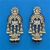 Indo Western Long Earring With Mehndi Plating