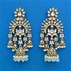 Indo Western Long Earring With Mehndi Plating