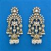 Indo Western Long Earring With Mehndi Plating