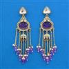 Indo Western Moti Earring With Mehndi Plating